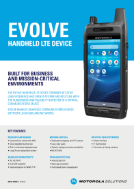 Evolve LTE Handheld data sheet